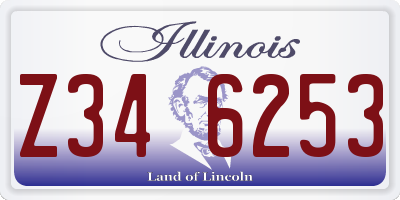 IL license plate Z346253