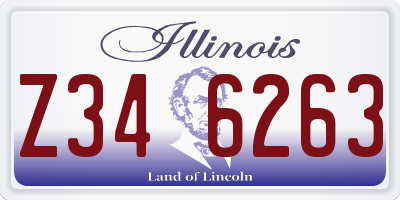 IL license plate Z346263