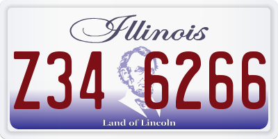 IL license plate Z346266