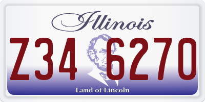 IL license plate Z346270