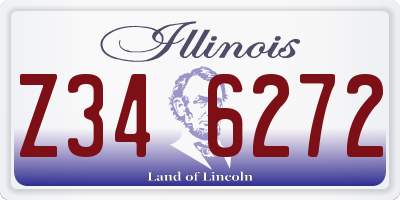 IL license plate Z346272
