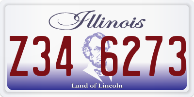 IL license plate Z346273