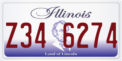IL license plate Z346274