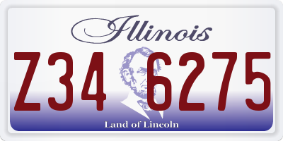 IL license plate Z346275