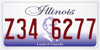 IL license plate Z346277