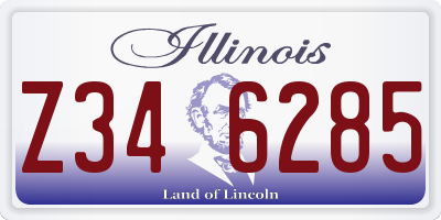 IL license plate Z346285