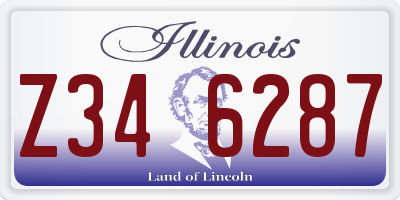 IL license plate Z346287