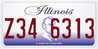 IL license plate Z346313