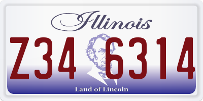 IL license plate Z346314