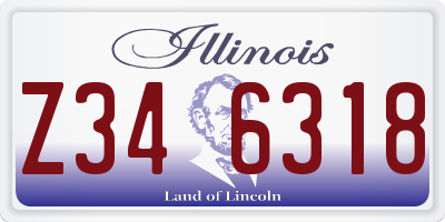 IL license plate Z346318