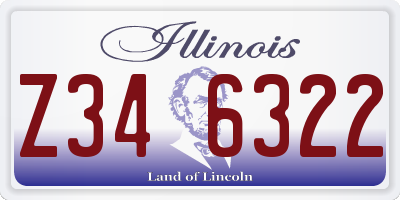 IL license plate Z346322