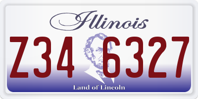 IL license plate Z346327