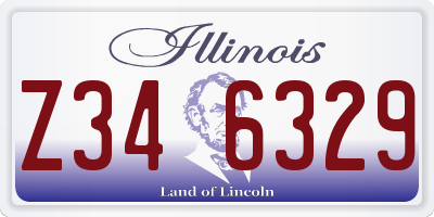 IL license plate Z346329