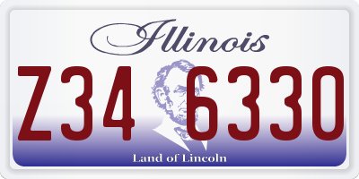 IL license plate Z346330