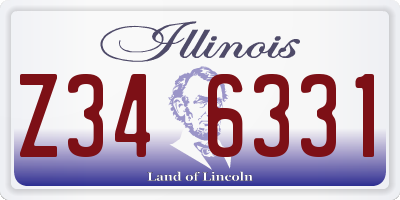 IL license plate Z346331
