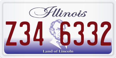 IL license plate Z346332