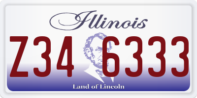 IL license plate Z346333