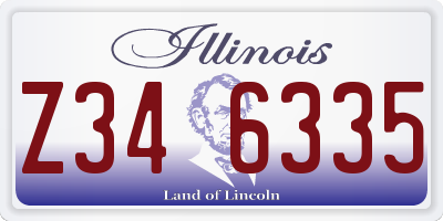 IL license plate Z346335