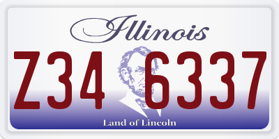 IL license plate Z346337