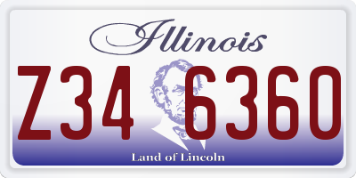 IL license plate Z346360