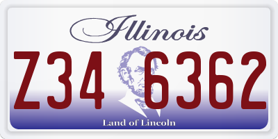 IL license plate Z346362