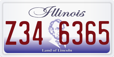 IL license plate Z346365