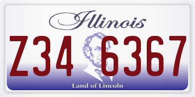 IL license plate Z346367