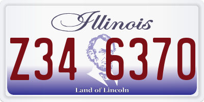 IL license plate Z346370