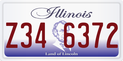 IL license plate Z346372