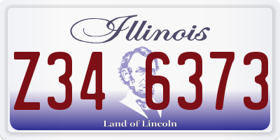 IL license plate Z346373
