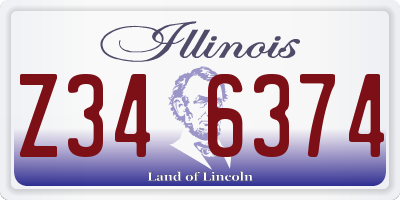IL license plate Z346374