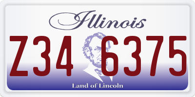 IL license plate Z346375