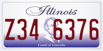 IL license plate Z346376