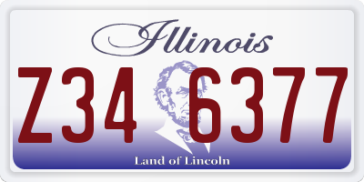 IL license plate Z346377