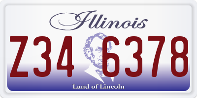 IL license plate Z346378
