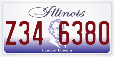 IL license plate Z346380