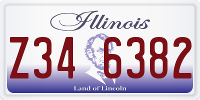 IL license plate Z346382