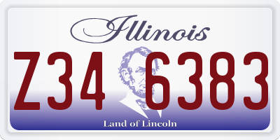 IL license plate Z346383