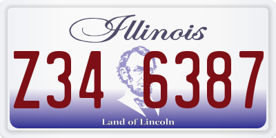 IL license plate Z346387