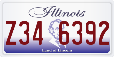 IL license plate Z346392