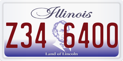 IL license plate Z346400