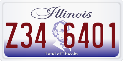 IL license plate Z346401