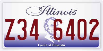 IL license plate Z346402