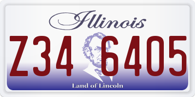 IL license plate Z346405