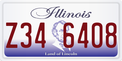 IL license plate Z346408