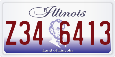 IL license plate Z346413