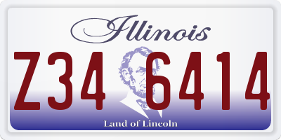 IL license plate Z346414