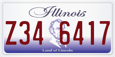 IL license plate Z346417
