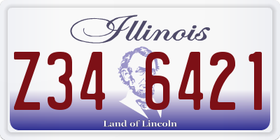 IL license plate Z346421