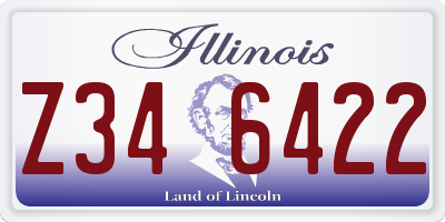 IL license plate Z346422